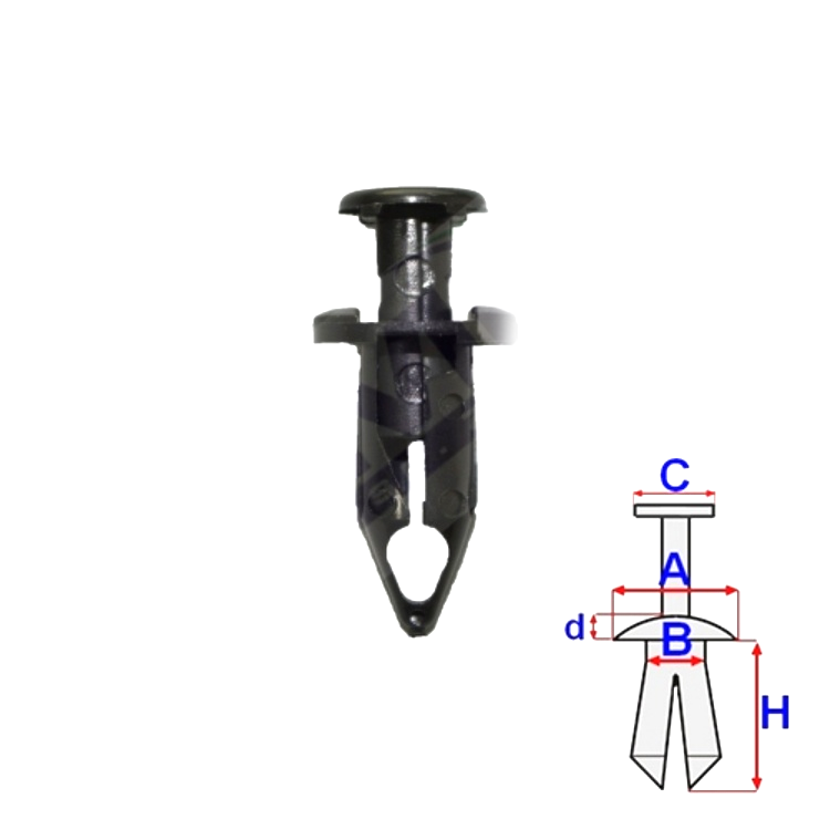 ROMIX 175 254 C70170  -  PIN STRET.UNIVERSAL.CHRYSLER/GM /8MM/ /